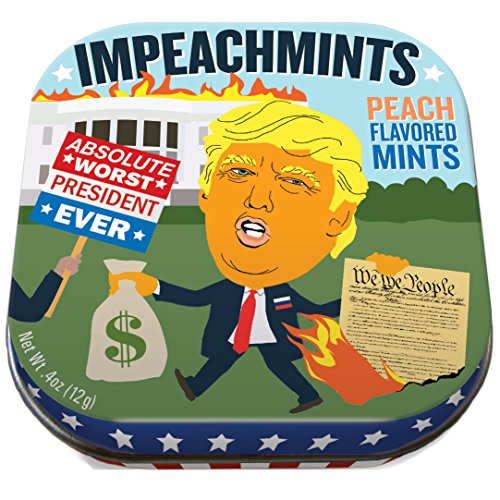 The Unemployed Philosophers Guild Trump ImpeachMints Mints - 1 Small Tin 1.75 x 1.75