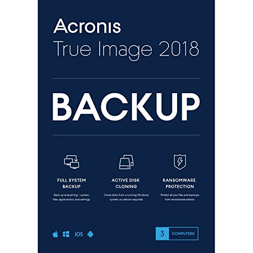 Book Cover Acronis True Image 2018-3 Computer Backup Software