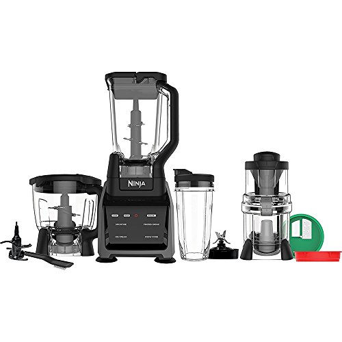 Ninja Blender/Food Processor with Intelli-Sense Touchscreen, 1200-Watt Smart Sensor Base, Spiralizer, 72oz Pitcher, 64oz Bowl, and 24oz Cup (CT682SP)