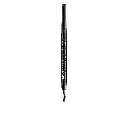NYX Professional Makeup Precision Brow Pencil, Dual Ended With Flat Tip Pencil And Spoolie Brush, Vegan Formula, Shade: Espresso