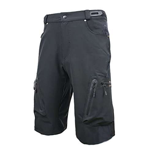 Blike Mes's MTB ShortsLoose Fit Shorts for Climbing Black XL