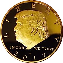 Donald Trump Gold Coin, Gold Plated Collectable Coin and Case Included, 45th President, Certificate of Authenticity Official