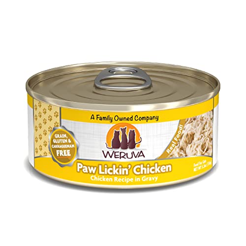 Weruva Classic Cat Food, Paw Lickin’ Chicken with Chicken Breast in Gravy, 5.5 Ounce (Pack of 24)