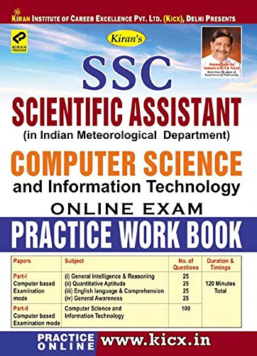 SSC Scientific Assistant Computer Science Online Exam Practice Work Book: 1977