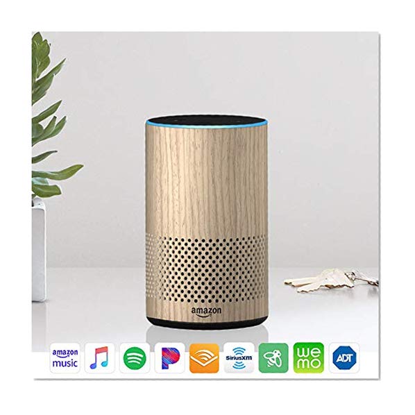 Book Cover Echo (2nd Generation) - Smart speaker with Alexa - Limited Edition Oak Finish
