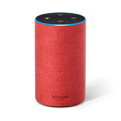 Book Cover Echo (2nd Generation) - Smart speaker with Alexa, (RED) edition