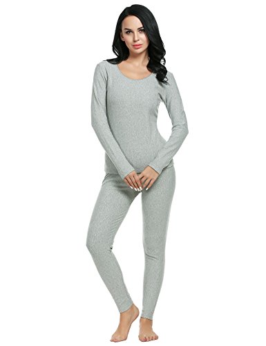 Goldenfox Women's Men's Cotton Thermal Underwear Long Johns Winter Set Fleece Lined S-XXXL