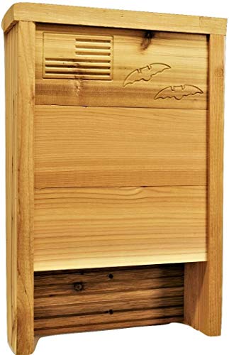 Applewood Outdoor Made in USA- Premium Bat House, Western Red Cedar, Ready to Install, Ideal Bat Shelter for Extremely hot to Warm climates, Cedar