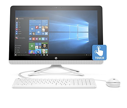 HP Newest All-In-One Flagship High Performance 23.8" Full HD Touchscreen Desktop PC, AMD A8-7410 Quad-Core, 8GB RAM, 1TB HDD, DVD RW, WIFI, Windows 10, Wired Keyboard and Mouse