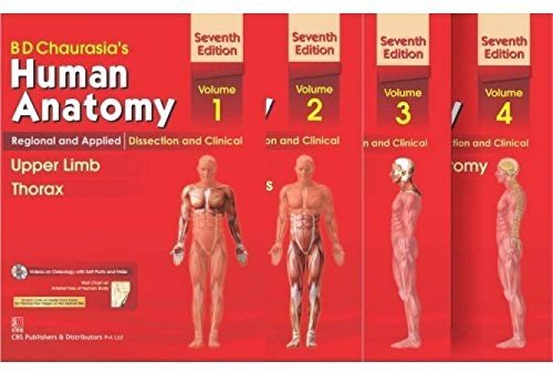 Book Cover Human Anatomy By B D Chaurasia's 7th Edition (Set Of 4 Books) Vol-1,2,3&4Â Â (Paperback, BD Chaurasia's)