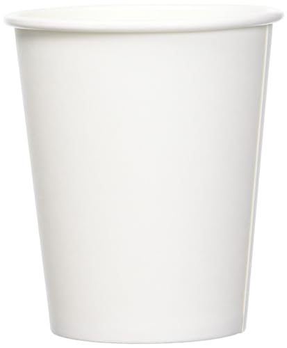 Amazon Basics Paper Hot Cup, 8 oz, 1000 Count, White 8.0 Oz 1000 Count (Pack of 1)