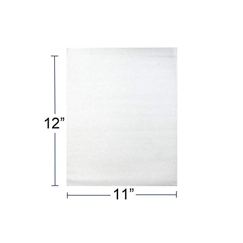 UBOXES (50 Pack) 11 7/8"x 12 1/8" Foam Pouches for Plates Protect Dishes