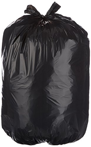 Book Cover Amazon Basics 23 Gallon Slim Trash Can Liner Bag, 1.1 mil, Black, 250-Count - AMZB-23GBK-1.1M