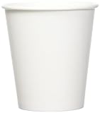 Amazon Basics Disposable Paper Cups for Hot and Cold Beverages, Leak-Proof, 10 ounces, White, 1000 Count