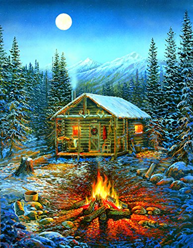 Holiday Cabin 35 LARGE Piece Jigsaw Puzzle by SunsOut