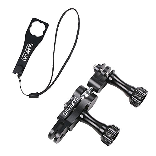Book Cover SUREWO Aluminum Ball Joint Mount,Swivel Buckle Mount with Aluminium Wrench Compatible with GoPro Hero 7/(2018) 6 5 Black,4 Session,4 Silver,3+,DJI Osmo Action,YI,Campark,AKASO and More