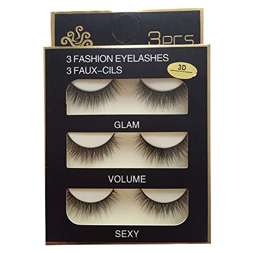 High Quality Imported Korea Fiber Faux Mink False Eye lashes Handmade Reusable Long Cross Volume Dramatic Lashes Natural Look Makeup Thick Black Fake EyeLashes
