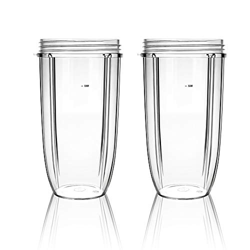 Book Cover 2PCS 32OZ Replacement Blender Cup For Nutribullet Replacement Parts 600W & Pro 900W Blender/Mixer