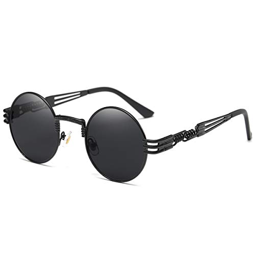 Dollger Steampunk Round Sunglasses Metal Frame Circle Shades