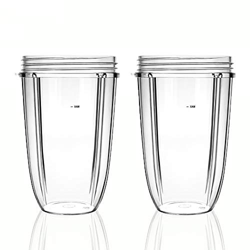 Book Cover QueenTrade 2pcs 24OZ Replacement Tall Cup For Nutri bullet 600w 900w Blender Mixer Replacement Parts