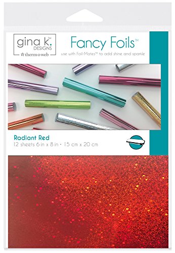 Gina K. Designs for Therm O Web Radiant Red Gina K Designs Fancy Foil 6"X8" 12/Pkg