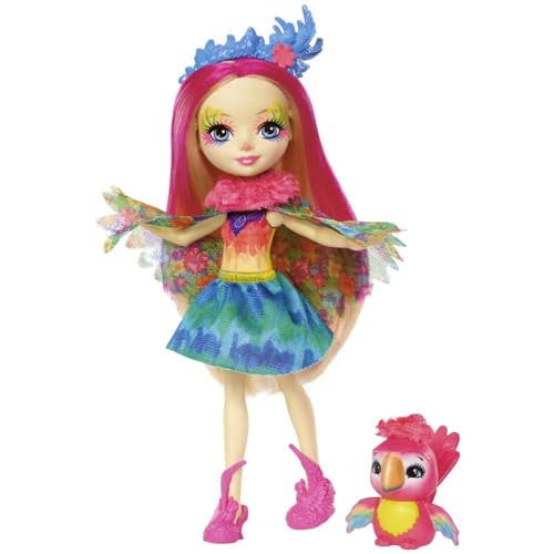 Enchantimals FJJ21 Peeki Parrot Doll, Multicolor