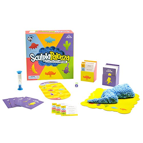 Book Cover Educational Insights Sculptapalooza, the Squishy, Squashy Sculpting Playfoam Party Game - Fast-Paced, Family Game, 4+ Players, Ages 10+