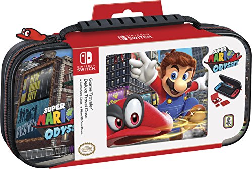 Book Cover Nintendo Switch Super Mario Odyssey Carrying Case - Protective Deluxe Travel Case - PU Leather Exterior - Official Nintendo Licensed Product