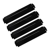 GasSaf 16 inch Grill Heat Plate Replacement for Charbroil Parts 463268008, 463268606 & Kenmore Thermos 461262006,Porcelain Steel Heat Plate Shield Flame Tamer Burner Cover(4-Pack)(16" x 3 13/16")