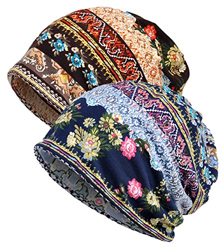 Qunson Women's Baggy Slouchy Beanie Chemo Hat Cap Scarf