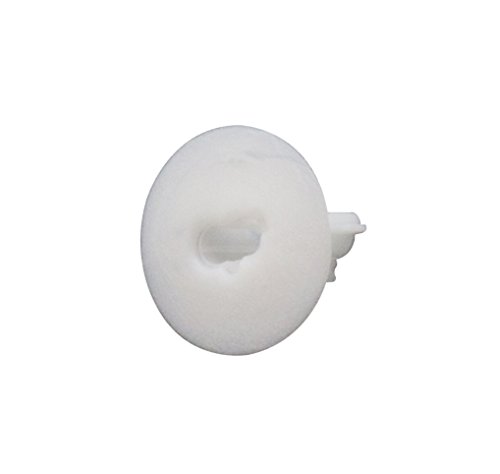 THE CIMPLE CO Dual Feed Thru Bushing - (White) RG6 Feed Through Bushing (Grommet) Replaces Wallplates (Wall Plates) for Coax Coaxial Cable, Network Cable, CCTV - Indoor/Outdoor Rated - 10 Pack