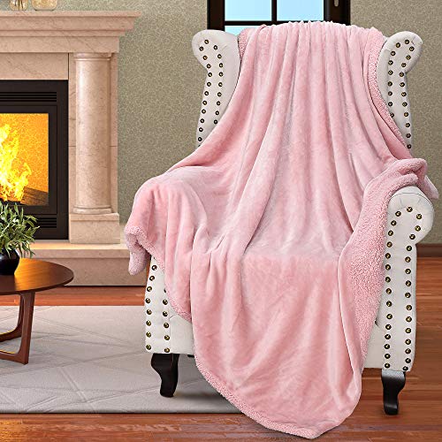 Book Cover Catalonia Reversible Sherpa Throw Blanket Match Color Super Soft Fuzzy Micro Plush Fleece Snuggle Blanket All Season for TV Bed or Couch 50