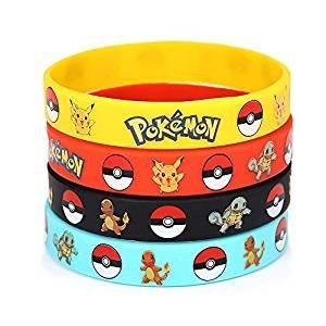 Book Cover 24 Count Pokecenter Rubber Bracelet Wristband - Birthday Party Favors Supplies Full Set