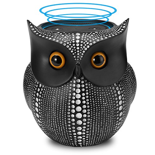 Book Cover APPS2Car Statue Owl Stand for Home Decor (Black Stand)