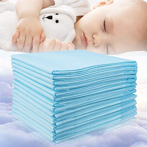 Book Cover Baby Disposable Changing Pad, 20Pack Soft Waterproof Mat, Portable Diaper Changing Table & Mat, Leak-Proof Breathable Underpads Mattress Play Pad Sheet Protector(13'' 18'')