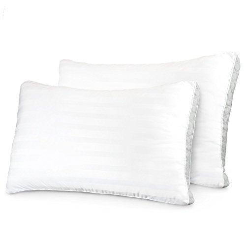 Book Cover Sleep Restoration 1800 Series Gusset Gel Pillow - Plush Cooling Gel Fiber - Hypoallergenic (Queen)