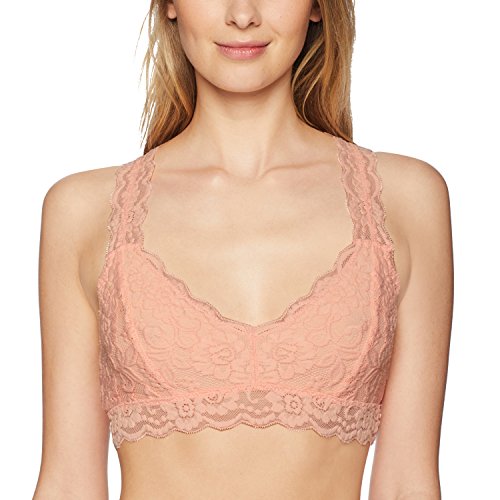 Amazon Brand - Mae Women's Racerback Lace Plunge Bralette (for A-C cups)