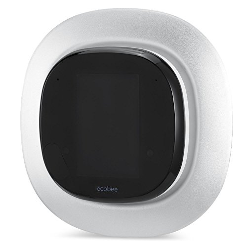 Sophisticated Aluminum-Alloy Metal Wall Plate for ECOBEE 4 Smart Wi-Fi Thermostat by Wasserstein (Silver)