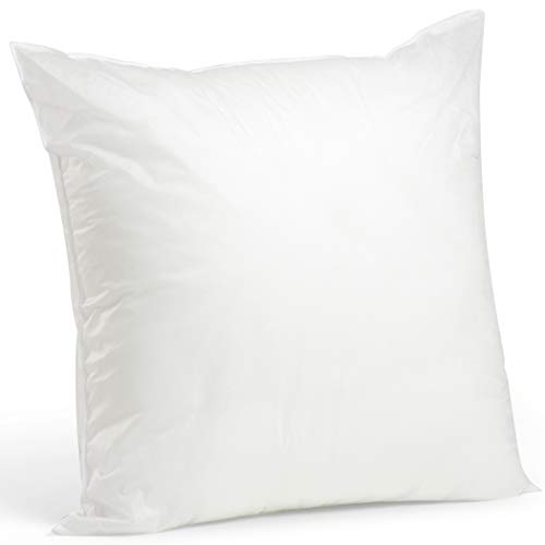 Book Cover Foamily Premium Hypoallergenic Stuffer Pillow Insert Sham Square Form Polyester, 28