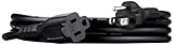 Amazon Basics 6-Foot Extension Cord - 13 Amps, 125V - Black