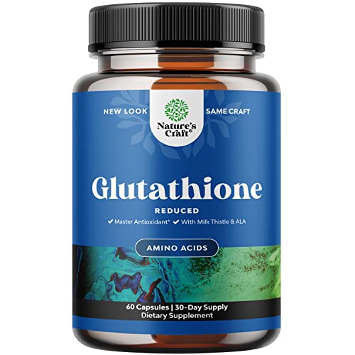 Book Cover Reduced Glutathione Supplement with Glutamic Acid - L Glutathione 1000mg with Silymarin Milk Thistle Extract ALA Alpha Lipoic Acid Complex for Liver Support Skin Complexion Immunity & Brain Health