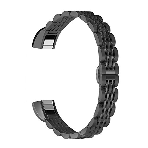 ImmSss Band Compatible for Fitbit Alta and HR Smartwatch Fitness Tracker, Stainless Steel Jewelry Bracelet Sport Strap for Women and Men