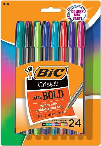 BIC USA - Cristal Xtra Bold, Pack of 24