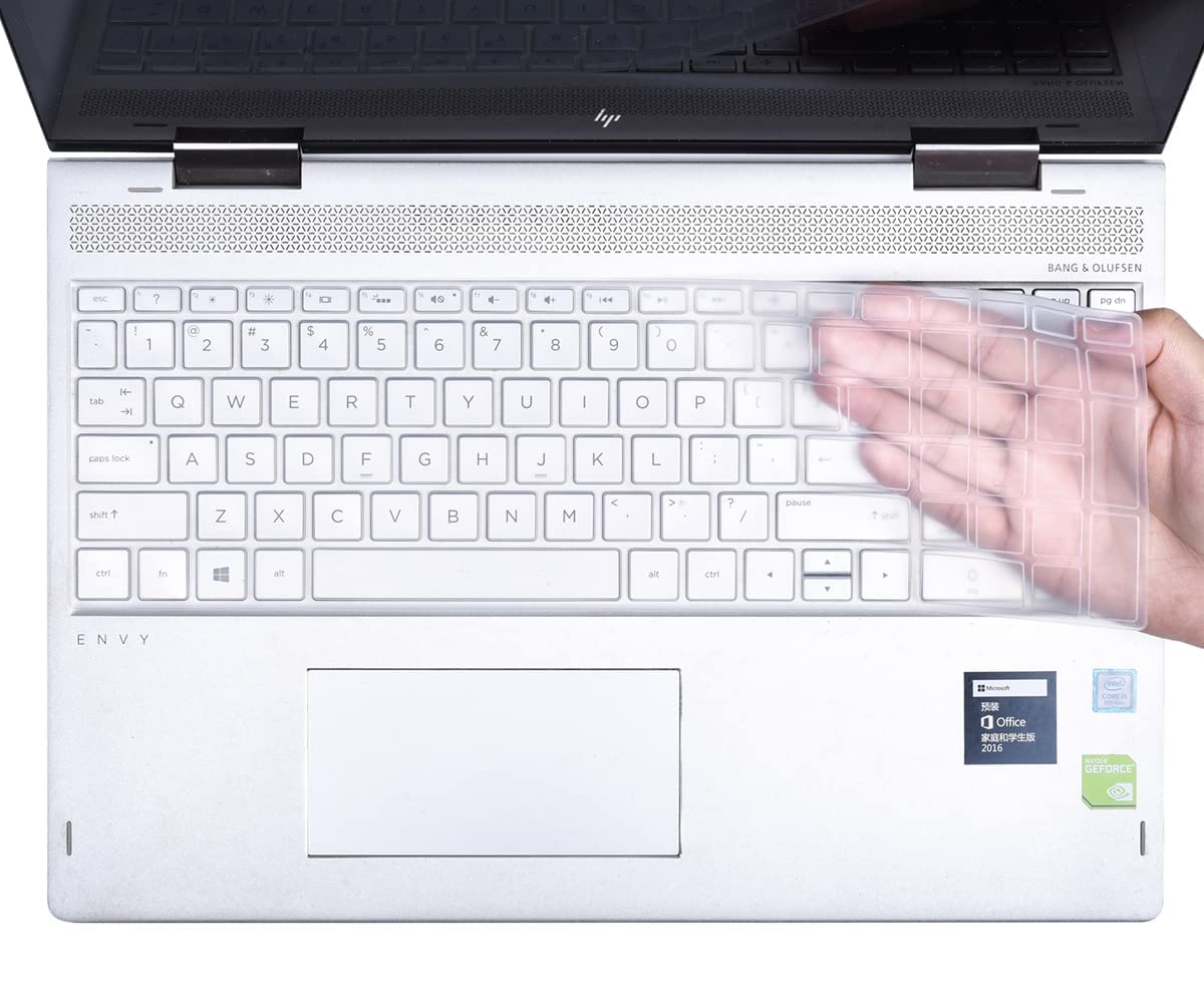 Keyboard Cover for HP Pavilion 15-dy 15-dw 15-db/da 15-bs/bw/ef 15t 15z 15t-dw400 15-dy2024nr dy2073dx 15-dy2036nr dy4013dx 15-dw4047nr 15-dw3033dx dw3013dx dw0083wm 15-db0011dx da0012dx 15-ef1023dx Clear