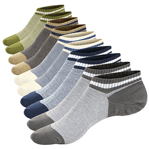 M&Z Mens Ankle Low Cut Socks Athletic Gym Sports Don't Slide Super Comfort Socks(4 Seasons)