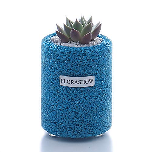 FLORASHOW Succulent Pots, Gemstones Materials Mini 2.63 inch Succulent Plant Pot, Ultra-Breathable, Water-Permeable Suitable for Succulents, Cactus, Smaller Plants and More