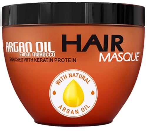 Pure Nature Lux Spa Argan Oil Hair Mask - Deep Conditioner Sulfate Free for Dry or Damaged Hair with Organic Jojoba Kernel Oil Aloe Vera Collagen and Keratin