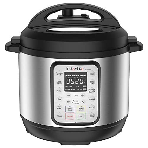 Book Cover Instant Pot Duo Plus 9-in-1 Electric Pressure Cooker, Slow Cooker, Rice Cooker, Steamer, Sauté, Yogurt Maker, Warmer & Sterilizer, Includes App With Over 800 Recipes, Stainless Steel, 8 Quart
