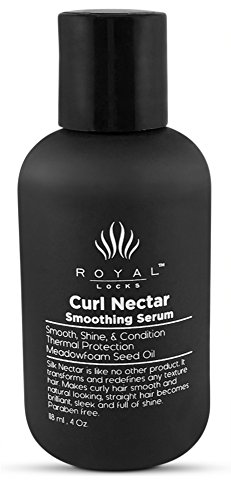 Royal Locks, Curly Hair Smoothing Serum Infused with Marula Oil and Botanical Extracts