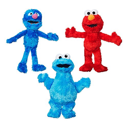 Book Cover Sesame Street Plush Bundle featuring Elmo, Cookie Monster and Grover, Ages 12 months and up (Amazon Exclusive)
